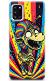 Samsung Galaxy A31 uyumlu Renkler 18 Telefon Kılıfı Zombie Zebra Renk