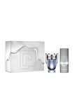 Paco Rabanne Invictus EDT Çiçeksi Erkek Parfüm 100 ml & Paco Rabanne Invictus Deodorant 150 ml 