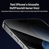 Coofbe 0.3mm Parmak İzi Bırakmaz Alümina Privacy İphone 15 Plus Hayalet Ekran Koruyucu Full Kaplama