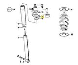 BMW E36 E46 VE Z3 CORTECO ARKA AMORTİSÖR KULE TAKOZU 33521092362