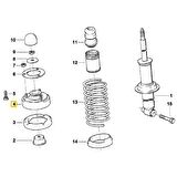 BMW E34 FEBİ ARKA AMORTİSÖR KULE TAKOZU 33521132270