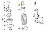 BMW E32 E34 VE E38 FEBİ ARKA AMORTİSÖR LASTİĞİ 33531135624