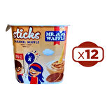 MR.WAFFLE Sticks Caramel Waffle 50 gr x 12 Adet