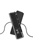 Hawk Gaming HK430M Mekanik MAVI Switch RGB Kablolu Metal Kasa Full Gaming Klavye