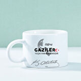 Kişiye Özel Gazilere Özel Motto Kahve Fincanı – Anlamlı ve Şık Tasarım
