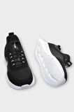 Unisex Günlük Cilt Rahat Snekaer Spor Ayakkabı SİYAH - BEYAZ