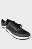 Erkek Ortopedik Günlük Yürüyüş Rahat Spor Ayakkabı  FÜME SİYAH
