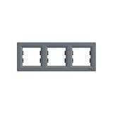 Schneider Eph5800362 Asfora Çelik Üçlü Yatay Çerçeve