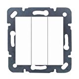 Viko Karre Beyaz Üçlü Anahtar Mek. - 12 Adet