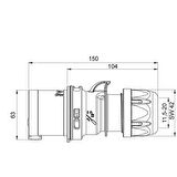 METE EN 4x16 DÜZ ERKEK FİŞ 406109V