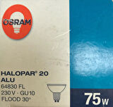 OSRAM 64830 FL 75 Watt GU10 30° Halojen Ampul - ÖZEL AMPÜL