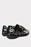 Erkek Futbol Halı Saha Ayakkabısı SİYAH - ALTIN