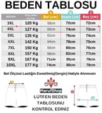 Erkek Rahat Kalıp 115-157 Kilo Arası için Uygun Bedenli Likralı Battal Penye Kapri
