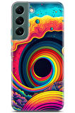 Samsung Galaxy S22 uyumlu Renkler 12 Darbe Emici Renk Sarmal Mavi