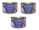 Schesir Ton ve Sığır Etli Tam ve Dengeli Broth Pişirme Suyunda Kedi Konservesi 85 Gr. X 3 Adet
