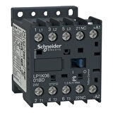 Schneider LP1K1201BD TeSys K kontaktör - 3P(3 NA) - AC-3 - <= 440 V 12 A - 24 V DC bobin 