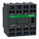 Schneider LADN223 TeSys D - yardımcı kontak bloğu - 2 NA + 2 NK - yaylı terminaller 