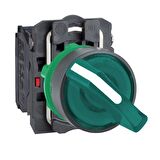 Schneider XB5AK123B5 Yeşil Eksiksiz Işıklı Mandal Buton