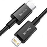 Baseus Super Şarj 1MT 20W TYPE-C to İPhone Şarj İphone 11 12 13 14 Pro Max Şarj Kablosu Veri Aktarım