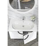 ORİZ 80 CM BANYO DOLABI BEYAZ  BOY DOLAP HARİÇ 