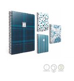 Cobalt Spiralli Sert Kapak Not Defteri 20X28Cm 120 Yaprak Kareli (2 Li Paket) 5841