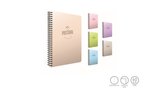 Pastoral Spiralli Plastik Kapak Defter A4 40 Yaprak Kareli (6 Lı Paket) 6081