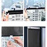Coofbe Araç Güneşlik Otomatik Geri Çekilebilir 68*125cm Araç Ön Cam Güneşlik Katlanabilir Araç Oto Ön Cam Güneşlik