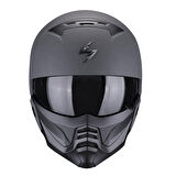 Scorpion EXO COMBAT 2 Graphite Modüler Motosiklet Kaskı Koyu Gri