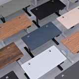 O-Flex Tek Motorlu Elektrikli Yükseklik Ayarlı Masa - 180x80 - Beyaz