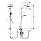 Hansgrohe Crometta E 240 1 Jet Duş Kolonu Ecosmart Reno