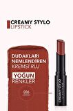 Flormar Yarı Parlak Stick Ruj- Creamy Stylo Lipstick -006 Chestnut- 8682536013666