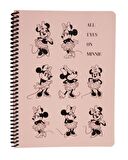 Keskin Color Disney All Eyes On Minnie Çizgili Defter 16,5x22,5 80 Yaprak 