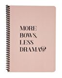 Keskin Color Disney More Bows Less Drama Çizgili Defter 16,5x22,5 80 Yaprak 
