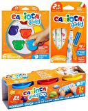 Carioca Baby Mum Boya Oyun Hamuru ve Keçeli Kalem Boya Seti