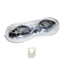 Bermuda Silikonlu Antifog Yüzücü Gözlüğü Kutulu Gri