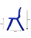 1.Kalite Kırılmaz Çocuk Sandalyesi – Kreş ve Anaokulu Sandalyesi Mavi 8 Adet