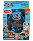 Ctoy Robota Dönüşebilen Araba Mavi Gri