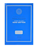 10 Ders Yoklamalı Ders Defteri 28x41 Mavi Plastik Kapak