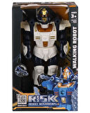 Ctoys Işıklı Sesli ve Roket Atan Savaşçı Beyaz Robot 6051