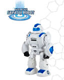 Birlik Oyuncak Uzaktan Kumandalı Full Fonksiyonlu Disk Atan Savaşçı Robot Mavi 27115
