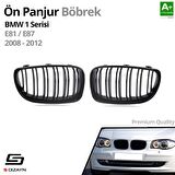 S-Dizayn Bmw 1 Serisi E81/E87 Ön Panjur Böbrek Mat Siyah M1 Model 2008-2012