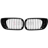 S-Dizayn Bmw 3 Serisi E46 Ön Panjur Böbrek Parlak Siyah Piano Black M3 Model 2002-2005