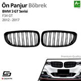 S-Dizayn Bmw 3 Serisi GT F34 GT Ön Panjur Böbrek Parlak Siyah Piano Black M3 Model 2012-2017