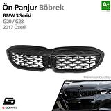S-Dizayn Bmw 3 Serisi G20/G28 Ön Panjur Böbrek Parlak Siyah Piano Black Diamond Model 2017 Üzeri