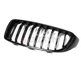 S-Dizayn Bmw 4 Serisi F32/F33/F36 Ön Panjur Böbrek Parlak Siyah Piano Black Düz Model 2012-2017