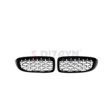 S-Dizayn Bmw 4 Serisi F32/F33/F36 Ön Panjur Böbrek Parlak Siyah Çerçeveli Krom Diamond Model 2012-2017