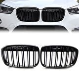 S-Dizayn Bmw X1 F48/F49 Ön Panjur Böbrek Parlak Siyah Piano Black M X1 Model 2016 Üzeri