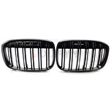 S-Dizayn Bmw X1 F48/F49 Ön Panjur Böbrek Parlak Siyah Piano Black M X1 Model 2016 Üzeri