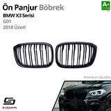 S-Dizayn Bmw X3 G01 Ön Panjur Böbrek Parlak Siyah Piano Black M X3 Model 2018 Üzeri