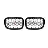 S-Dizayn Bmw X5 F15/F16 Ön Panjur Böbrek Parlak Siyah Çerçeveli Krom Diamond Model 2014-2016